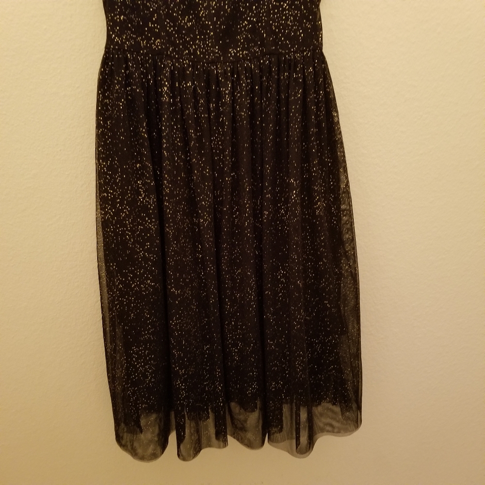 Divided sparkles dress tulle bottom strappy black - Picture 4 of 8